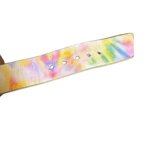 Gianni Bini Tie Dye Platform Chunky Heel Sandals 5” Ankle Strap 8.5 - Picture 10 of 10